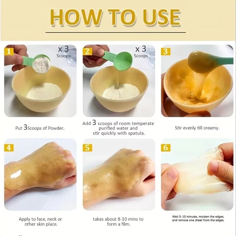 Multi-Color Hydrogel Jelly Mask