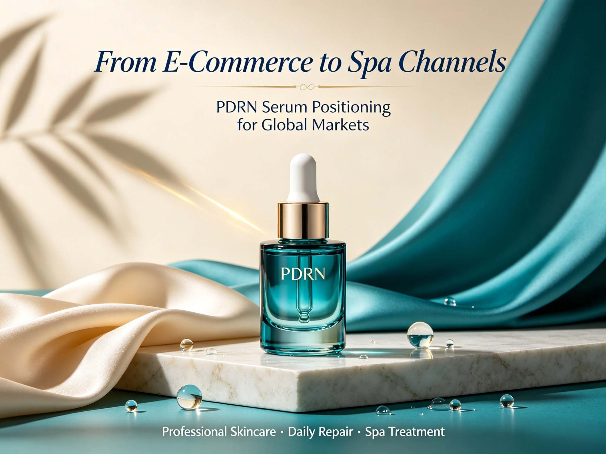 Do comércio eletrônico aos canais de spa: como as marcas podem posicionar um sérum PDRN em diferentes mercados internacionais.