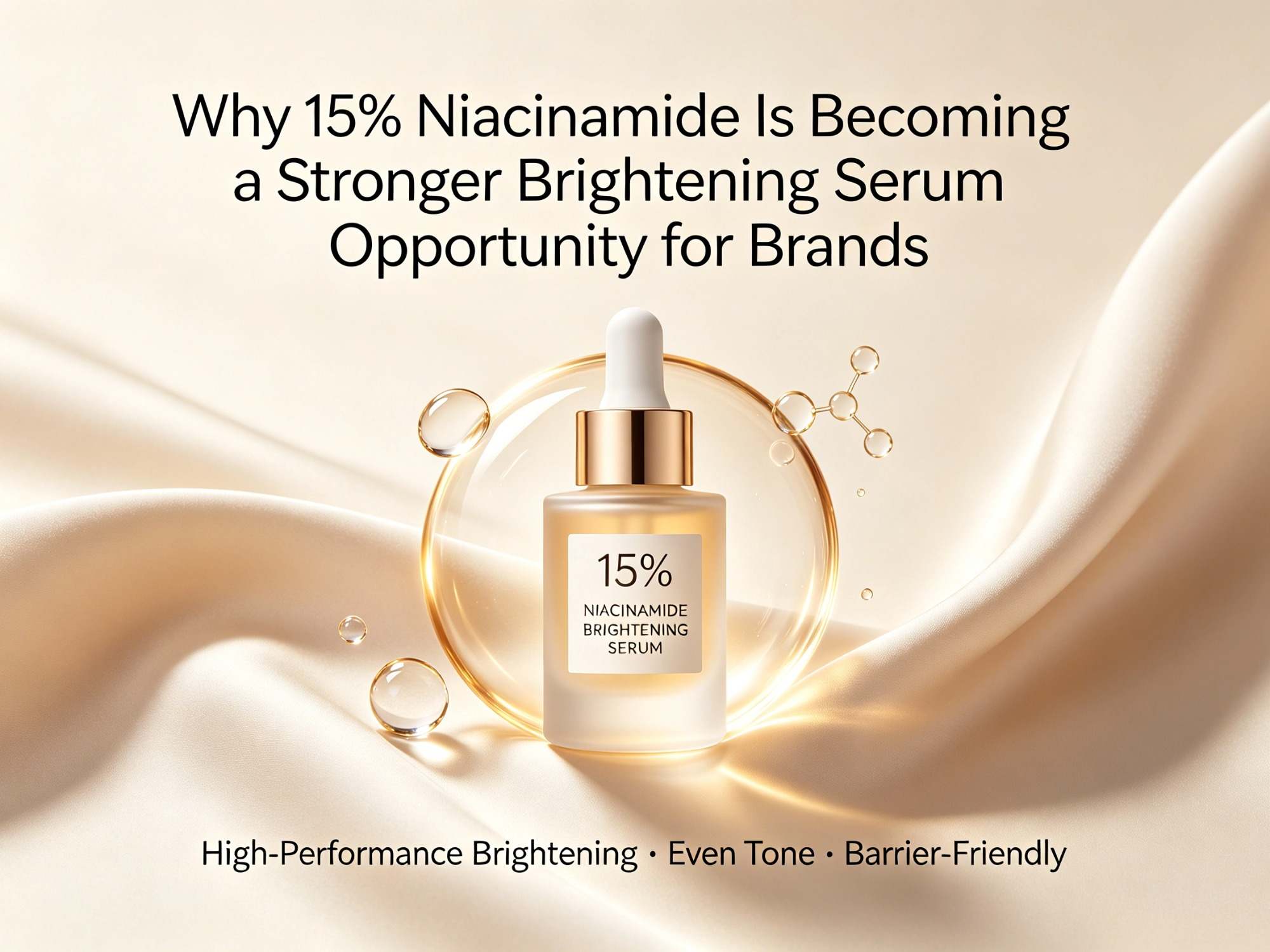 Por que a niacinamida a 15% está se tornando uma oportunidade mais potente para as marcas de sérum clareador?
